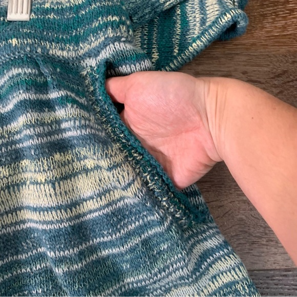 Daily Practice Womens Sunrise Blue knit sweater/ shorts lounge set XL - Picture 4 of 10